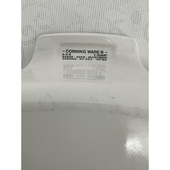 CorningWare 2 Qt A-2-B Square Casserole Dish Wildflower Floral Design Lid not in - Picture 5 of 5